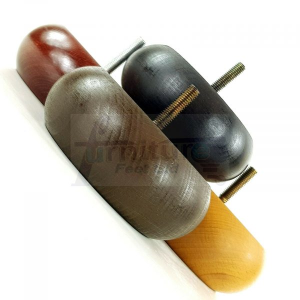 4x REPLACEMENT WOOD FURNITURE SOFA LEGS M10(10mm) CHAIR - SETTEE FEET 40mm HIGH - Image 11