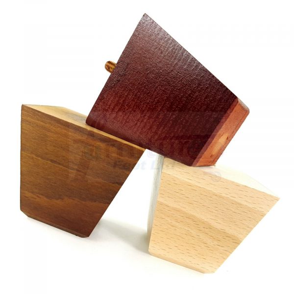 4x REPLACEMENT WOOD FURNITURE SOFA LEGS M10(10mm) CHAIR - SETTEE FEET 65mm HIGH - Image 3