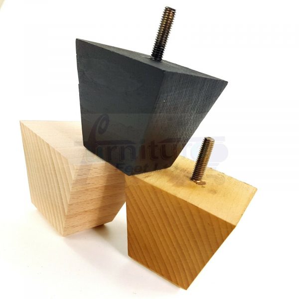 4x REPLACEMENT WOOD FURNITURE SOFA LEGS M10(10mm) CHAIR - SETTEE FEET 65mm HIGH - Image 6