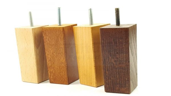 4x REPLACEMENT WOOD FURNITURE SOFA LEGS M8(8mm) CHAIR - SETTEE FEET 110mm HIGH - Image 4