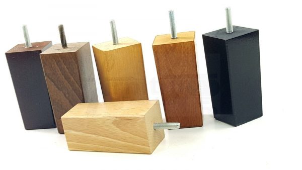 4x REPLACEMENT WOOD FURNITURE SOFA LEGS M8(8mm) CHAIR - SETTEE FEET 110mm HIGH - Image 5