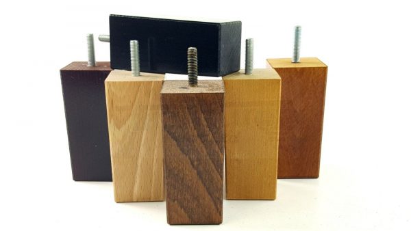 4x REPLACEMENT WOOD FURNITURE SOFA LEGS M8(8mm) CHAIR - SETTEE FEET 110mm HIGH - Image 6