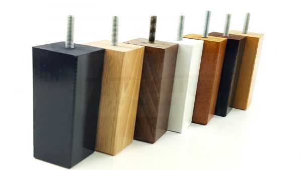 4x REPLACEMENT WOOD FURNITURE SOFA LEGS M8(8mm) CHAIR - SETTEE FEET 110mm HIGH - Image 9