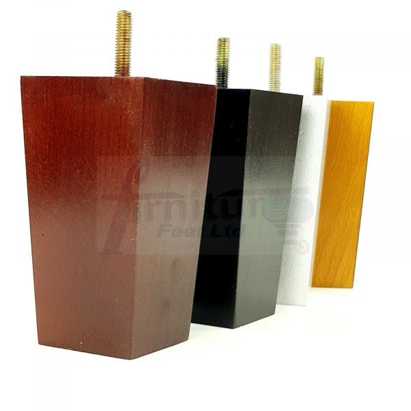 4x REPLACEMENT WOOD FURNITURE SOFA LEGS M8(8mm) CHAIR - SETTEE FEET 120mm HIGH - Image 4