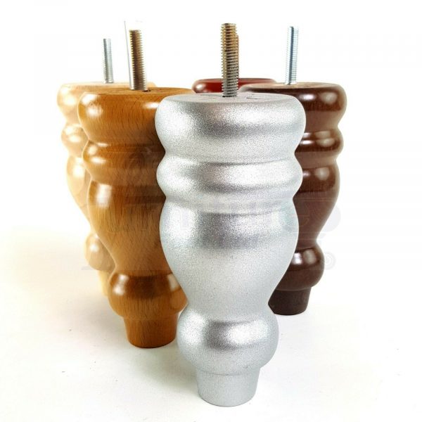 4x REPLACEMENT WOOD FURNITURE SOFA LEGS M8(8mm) CHAIR - SETTEE FEET 155mm HIGH - Image 6