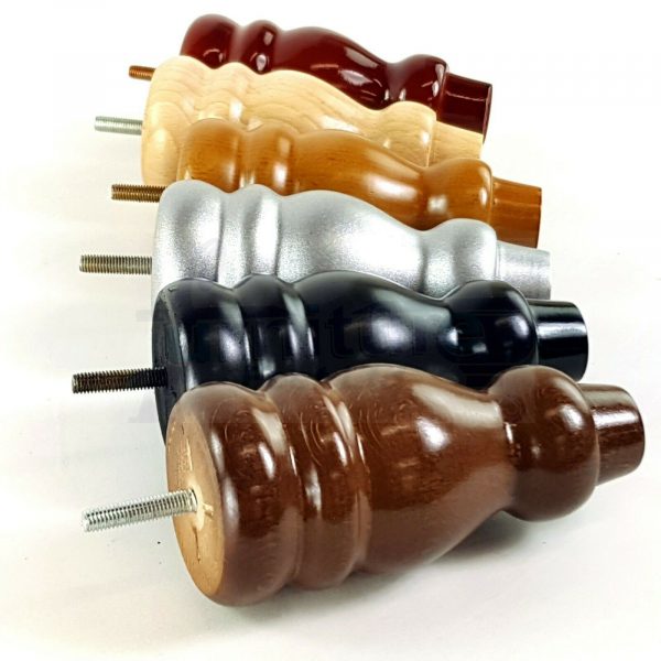 4x REPLACEMENT WOOD FURNITURE SOFA LEGS M8(8mm) CHAIR - SETTEE FEET 155mm HIGH - Image 9