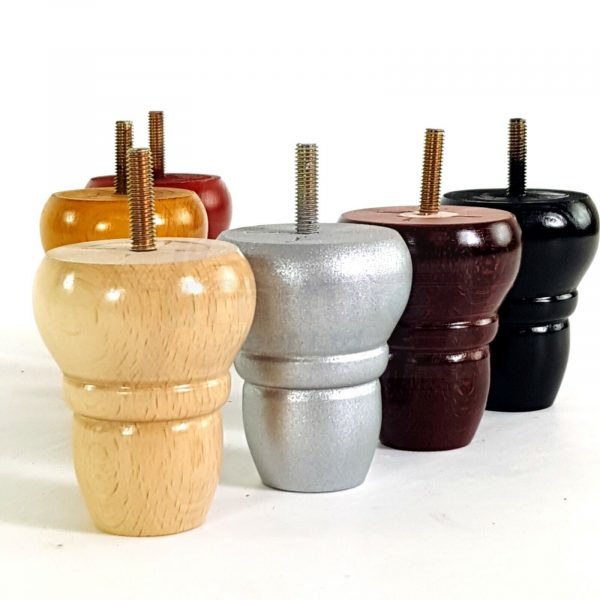4x REPLACEMENT WOOD FURNITURE SOFA LEGS M8(8mm) CHAIR - SETTEE FEET 82mm HIGH - Image 7