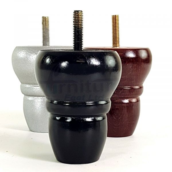 4x REPLACEMENT WOOD FURNITURE SOFA LEGS M8(8mm) CHAIR - SETTEE FEET 82mm HIGH - Image 9