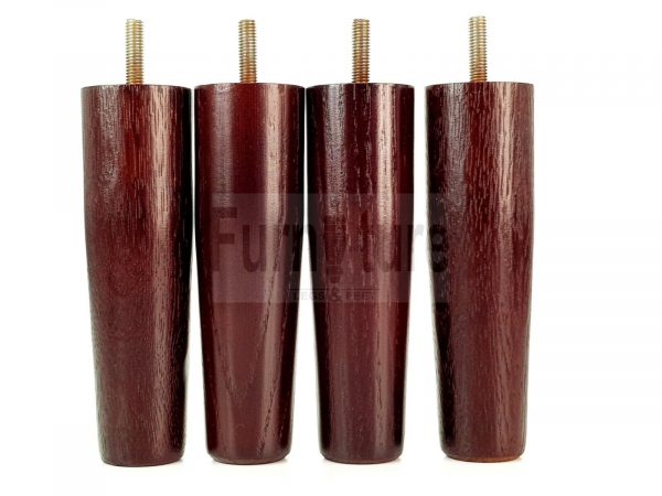 4x Replacement Legs Solid Oak Wood Settee Furniture Feet 150mm Sofa Chair Bed M8 - Image 3