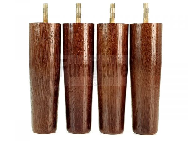 4x Replacement Legs Solid Oak Wood Settee Furniture Feet 150mm Sofa Chair Bed M8 - Image 3