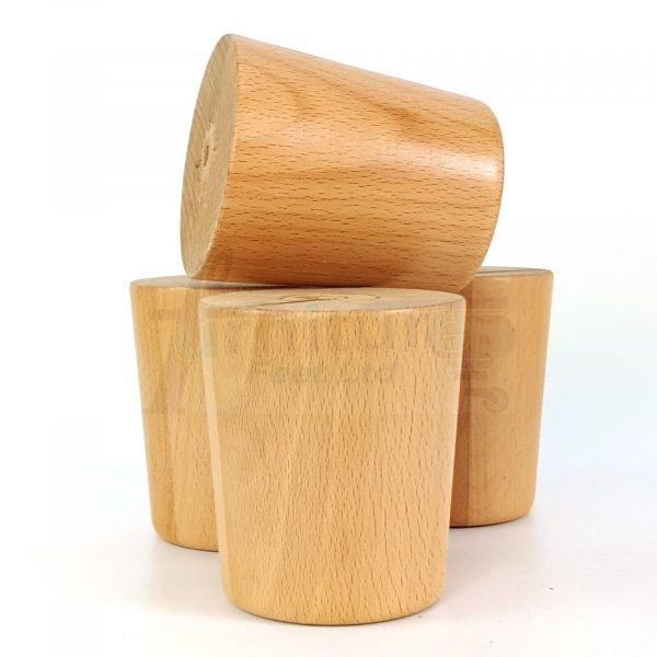 4x Replacement Round Furniture Sofa Legs Chair Settee Feet 100mm High (Self-Fix) - Image 6