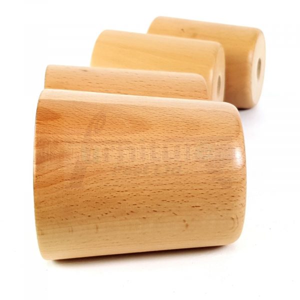 4x Replacement Round Furniture Sofa Legs Chair Settee Feet 100mm High (Self-Fix) - Image 7