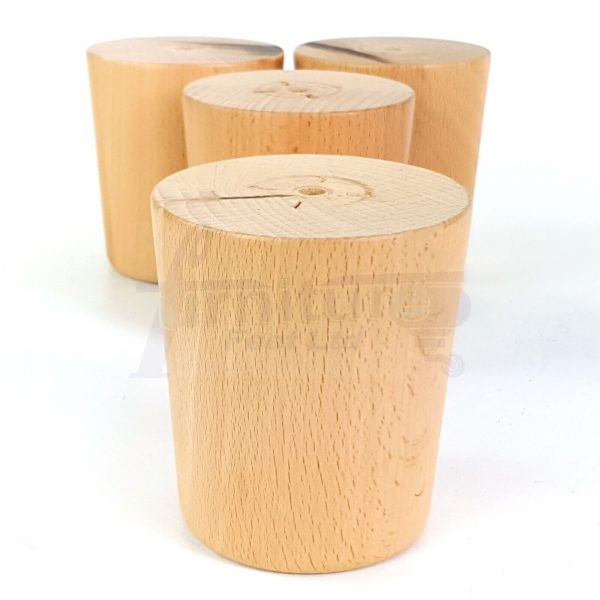4x Replacement Round Furniture Sofa Legs Chair Settee Feet 100mm High (Self-Fix) - Image 9