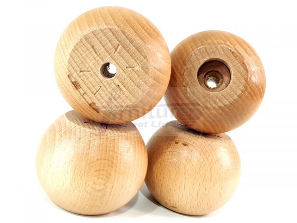 4x Replacement Round Furniture Sofa Legs Chair Settee Feet 50mm High (Self-Fix) - Image 6