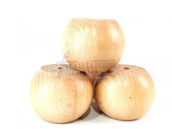 4x Replacement Round Furniture Sofa Legs Chair Settee Feet 50mm High (Self-Fix) - Image 7