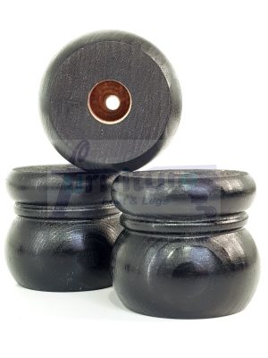 4x Replacement Round Furniture Sofa Legs Chair Settee Feet 50mm High (Self-Fix)