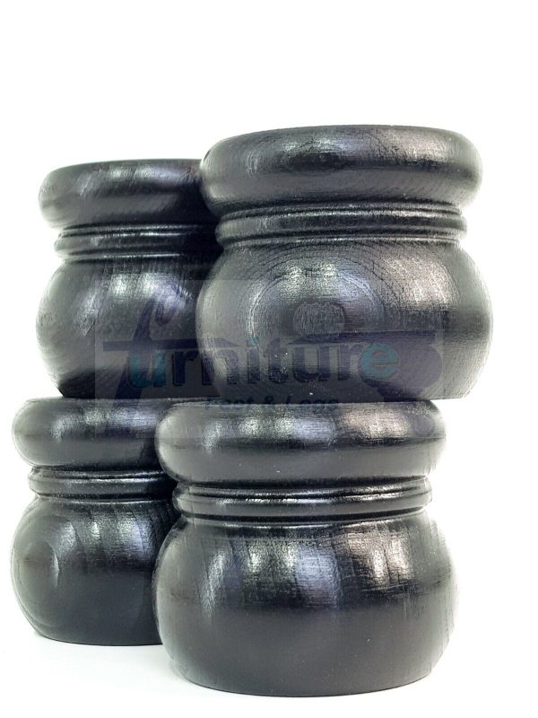 4x Replacement Round Furniture Sofa Legs Chair Settee Feet 50mm High (Self-Fix) - Image 5