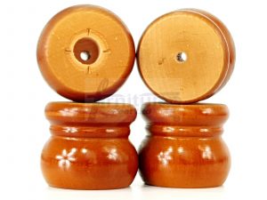 4x Replacement Round Furniture Sofa Legs Chair Settee Feet 50mm High (Self-Fix)