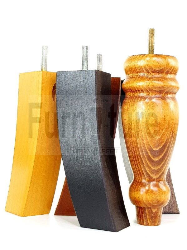 4x Replacement Solid Wood Furniture Sofa Legs M8 Chair Settee Feet 200mm High - Image 8