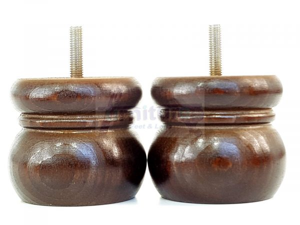 4x Replacement Solid Wood Furniture Sofa Legs Settee, Chair Feet 60mm High M8 - Image 12