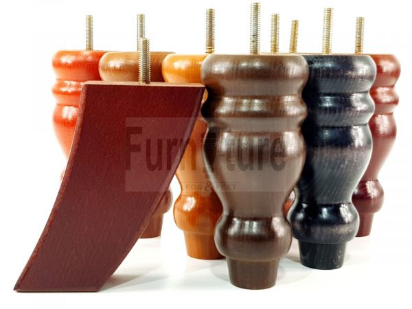 4x Replacement Wood Furniture Sofa Legs M8 Chair, Couch Settee Feet 155mm High - Image 4
