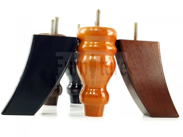4x Replacement Wood Furniture Sofa Legs M8 Chair, Couch Settee Feet 155mm High - Image 6