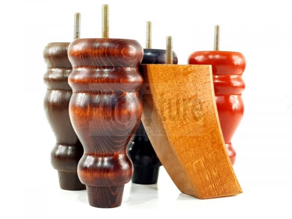4x Replacement Wood Furniture Sofa Legs M8 Chair, Couch Settee Feet 155mm High - Image 7