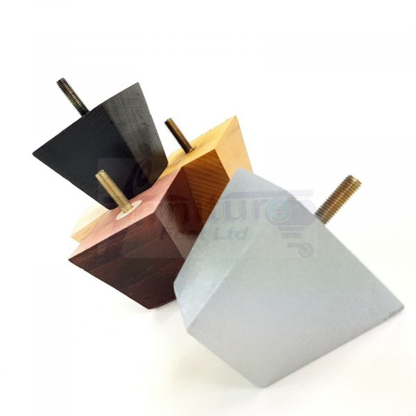 4x SOLID BLOCK WOODEN LEGS 65mm High CHAIR REPLACEMENT FURNITURE FEET M8(8mm) - Image 6