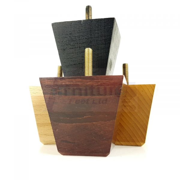 4x SOLID BLOCK WOODEN LEGS 65mm High CHAIR REPLACEMENT FURNITURE FEET M8(8mm) - Image 7