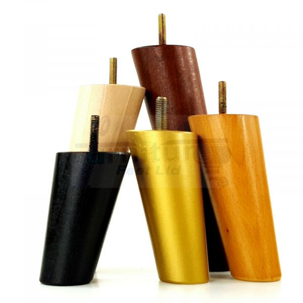 4x SOLID WOOD ANGLED SETTEE LEGS 230mm High FURNITURE REPLACEMENT FEET M8(8mm) - Image 10