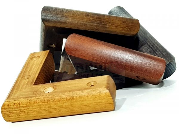 4x SOLID WOOD FURNITURE LEGS (Self-Fix) CHAIR REPLACEMENT CORNER FEET 40mm HIGH - Image 11