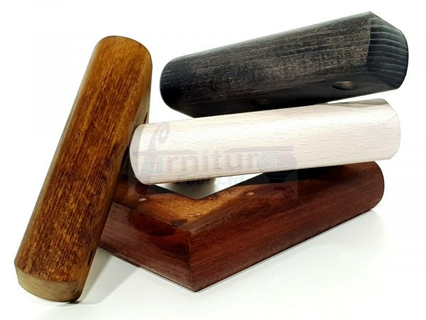 4x SOLID WOOD FURNITURE LEGS (Self-Fix) CHAIR REPLACEMENT CORNER FEET 40mm HIGH - Image 3