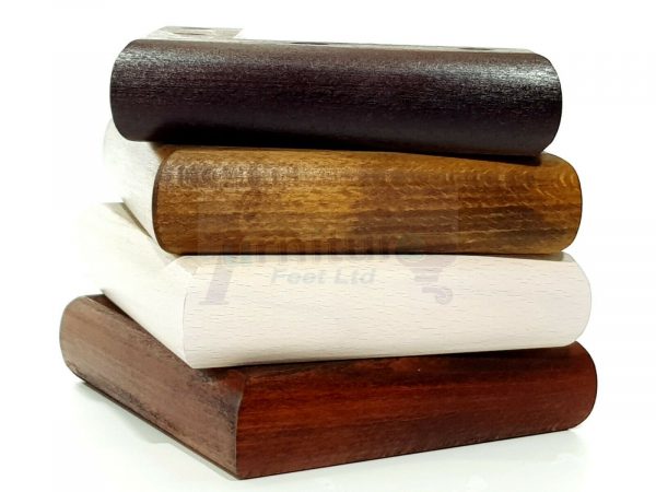 4x SOLID WOOD FURNITURE LEGS (Self-Fix) CHAIR REPLACEMENT CORNER FEET 40mm HIGH - Image 4