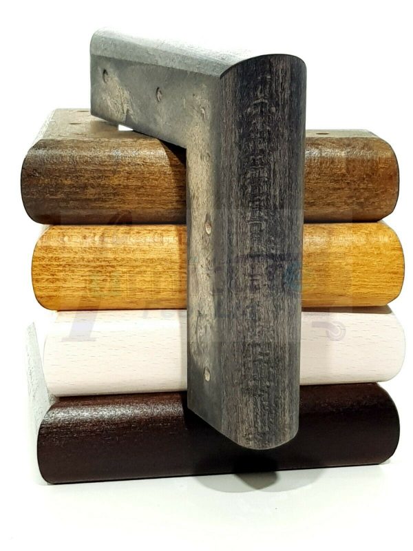 4x SOLID WOOD FURNITURE LEGS (Self-Fix) CHAIR REPLACEMENT CORNER FEET 40mm HIGH - Image 8