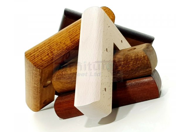 4x SOLID WOOD FURNITURE LEGS (Self-Fix) CHAIR REPLACEMENT CORNER FEET 40mm HIGH - Image 9