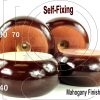 4x SOLID WOODEN REPLACEMENT FURNITURE CHAIR LEGS SOFAFEET 40mm HIGH (SELF-FIX)