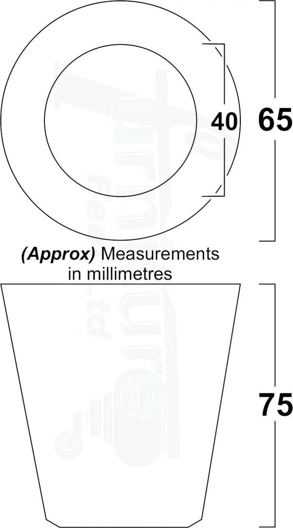 4x SOLID WOODEN SOFA LEGS 75mm High CHAIR FURNITURE REPLACEMENT FEET M8(8mm) - Image 2