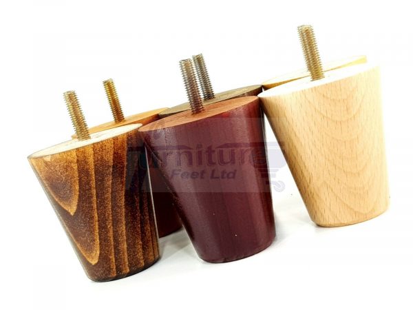 4x SOLID WOODEN SOFA LEGS 75mm High CHAIR FURNITURE REPLACEMENT FEET M8(8mm) - Image 6
