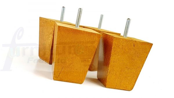 4x Sofa Furniture Legs Soild Wood Chair Feet M8 for Settees Footstool 100mm High - Image 4