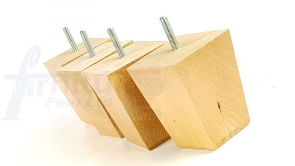 4x Sofa Furniture Legs Soild Wood Chair Feet M8 for Settees Footstool 100mm High - Image 6