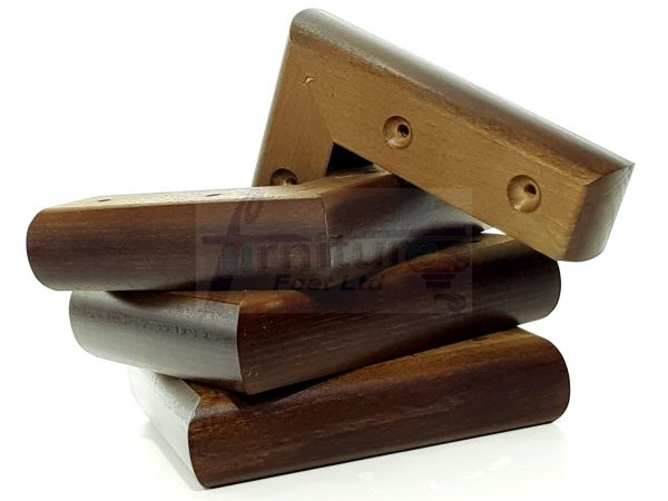 4x Solid Wood Brown Furniture Sofa Chair Settee Legs Replacement Feet 40mm High - Image 6