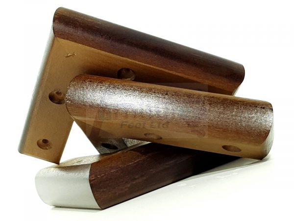 4x Solid Wood Brown Furniture Sofa Chair Settee Legs Replacement Feet 40mm High - Image 8