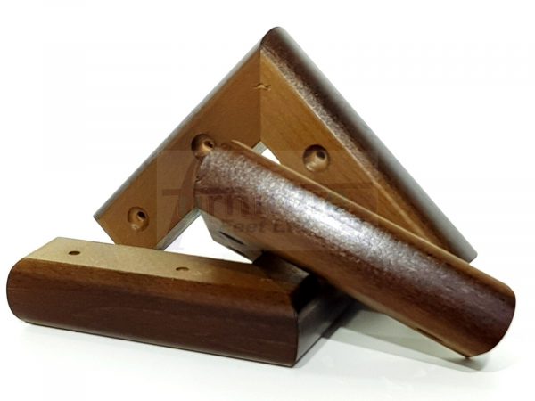 4x Solid Wood Brown Furniture Sofa Chair Settee Legs Replacement Feet 40mm High - Image 9