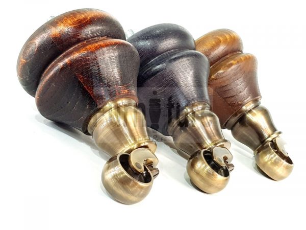 4x Solid Wood Castor Feet M8 Replacement Settee Chair Legs Footstools Sofa 140mm - Image 7