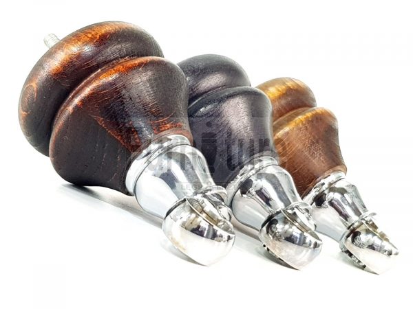4x Solid Wood Castor Feet M8 Replacement Settee Chair Legs Footstools Sofa 140mm - Image 4