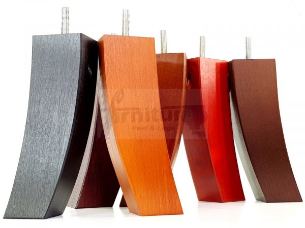 4x Solid Wood Curved Feet Furniture Sofa Legs 185mm High for Chairs, Settees M8 - Image 8
