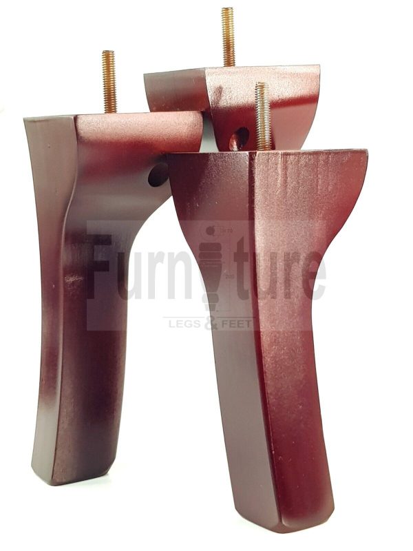 4x Solid Wood Furniture Feet Settee Legs 180mm - 225mm High Sofa Chair Bed M8 - Image 3