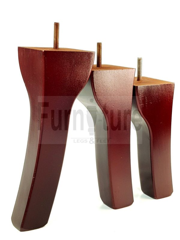 4x Solid Wood Furniture Feet Settee Legs 180mm - 225mm High Sofa Chair Bed M8 - Image 5