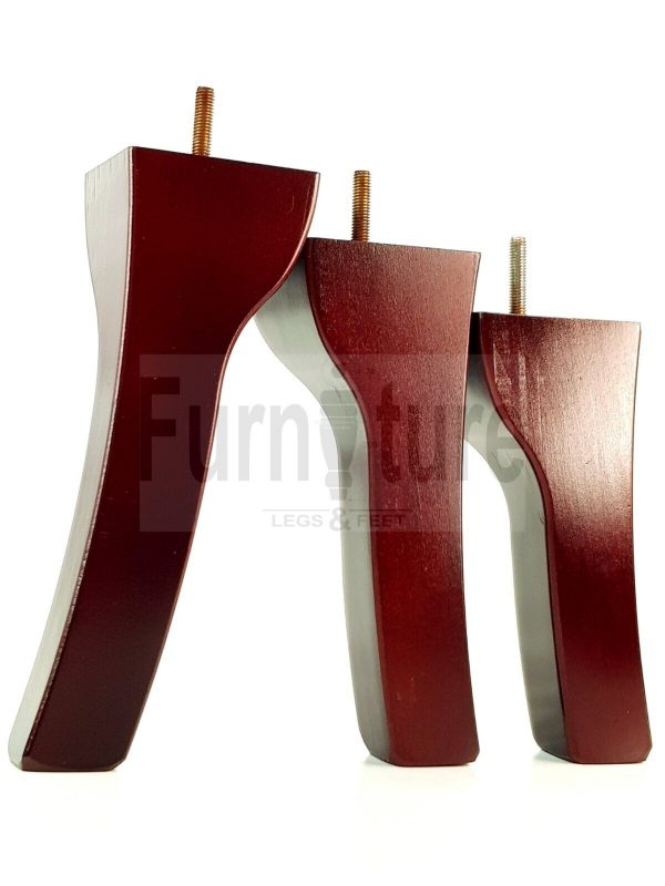 4x Solid Wood Furniture Feet Settee Legs 180mm - 225mm High Sofa Chair Bed M8 - Image 6