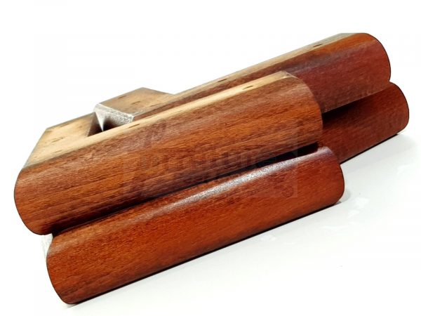 4x Solid Wood Furniture Sofa Chair Settee Legs Mahogany Replacement Feet 40mm - Image 3